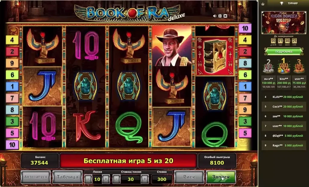 Геймплей Book Of Ra Deluxe